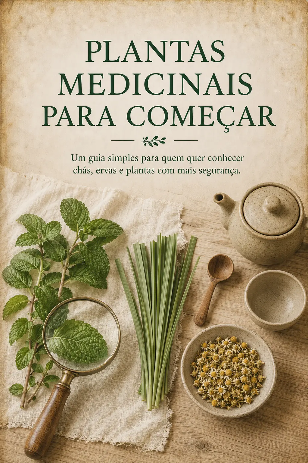 Capa do livro digital Plantas Medicinais para Começar