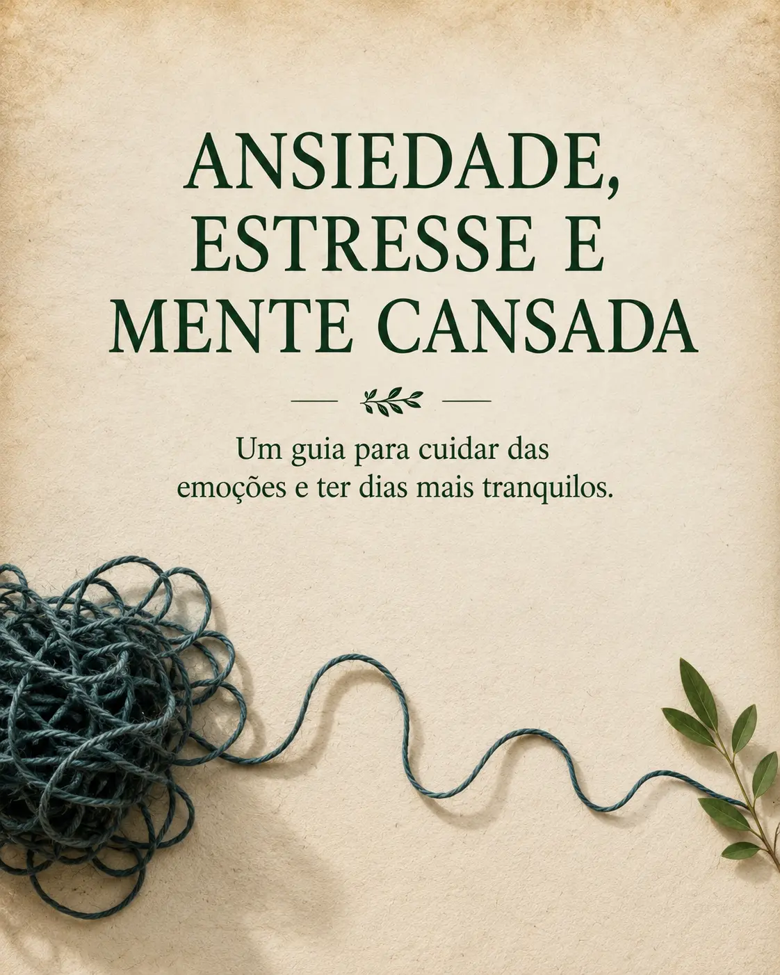 Capa do livro digital Ansiedade, Estresse e Mente Cansada